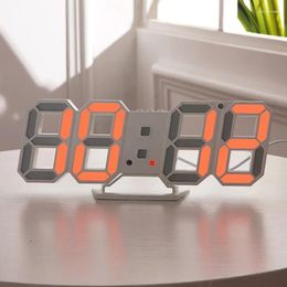 Wall Clocks Digital Clock 3d Led With 6" Number Count Up/Countdown Timer Remote Control