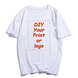 Womens TShirt Customised Print Tee shirt femme Your Design Picture DIY Custom Women T Shirt Summer gift for Girl Birthday Tshirt 230724