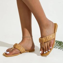Slippers 2023 Summer Fashion Women's Flip Flops Beach Casual Female Outdoor Non-slip Design Sense Sandals Large Size Slides