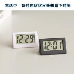 Table Clocks Desktop Clock Mini Cute Small Ornament About Electronic Watch Bedside Car Pendulum