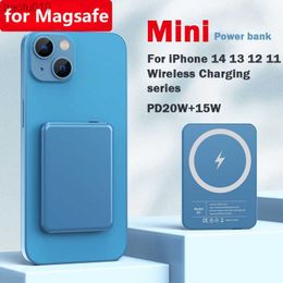 Portable Power Bank 5000mAh Mini Magnetic Powerbank for Magsafe Wireless Charger PD20W Fast Charging Power Banks for iPhone 14 L230619