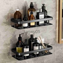 Towel Racks 12PCS Aluminium Bathroom Shelves NoDrill Corner Shelf Shampoo Holder for Shower Kitchen Bathroom Organiser Bathroom Accessories x0721