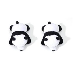 Pins Brooches Cute 10Cm Adorable Panda Plush Stuffed Toys Dolls Gift For Birthday Christmas Party Anniversary Small Pendant Brooch Dr Dh4Ip