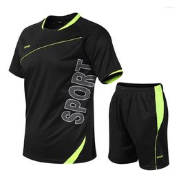 Running Sets 2023 Men Kids Summer Sport Suits Sportswear Sports Clothing Gym Fitness Tracksuits Workout Training