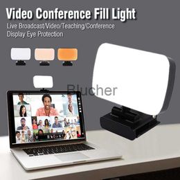 Selfie Lights Mini Video Light Conference Live Kit Webcam Vlog Photography Fill Light Self Shooting Adjustable Portable LED Luz Microphone x0724