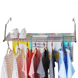 Hangers Balcony Clothes Airer Cloth Drying Rack Folding Shoes Towel Radiator Holder Hanger