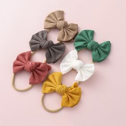 Hair Accessories Baby Bow Headband Nylon Headbands Knitted Bands For Children Girls Soft Hairband Born Toddler
