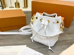 Luis Viton Drawstring LouisVuiotton Vintage Designer Mini Bucket Bag Luxury Lvse Crossbody Shoulder Bags Handbag Women LouiseViution Flower Fashion Removab