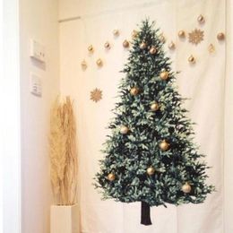 Tapestries Christmas Tree Tapestry Home Macrame Wall Hanging Cloth Mandala Decor High Quality