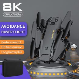 Aircraft Modle Three Sided Obstacle Avoidance UAV 4k Aerial Pography HD Dual Camera Quadcopter Folding Radiocontrolled 230724