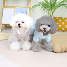 Dog Apparel Stylish Coat Non-slip Keep Warm High Elastic Fabric Four Leggings Pets Clothes For Teddy