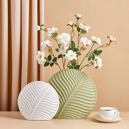 Vases Nordic Decoration Ceramic Vase Indoor Room Flower Arrangement Container Modern Home Decor Desk