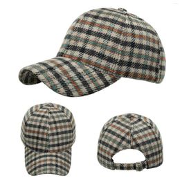 Ball Caps Mens Hat Size 8 Fashion Women Men Sport Grid Printed Keep Warm Beach Baseball Cap Hip Hop Sun Junior