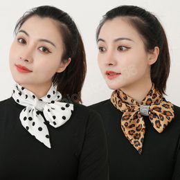 Luxury Silk Neckerchief Scarf for Women Ribbon Hand Wrist Wrap Headband Foulard Hair Band Accessory Sunscreen Neck Guard
