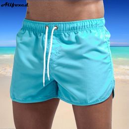 Summer Men's Swimwear Shorts Brand Beachwear Sexy Swim Trunks Men Swimsuit Low Waist Breathable Beach Wear