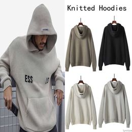 Designer Essentialhoodie Knitted Sweater for Men and Women Fashion Streetwear Pullover Swearshirts Essentail Loose Hoodie Long Sleeve Sweaters Cotton Hoody Trb4