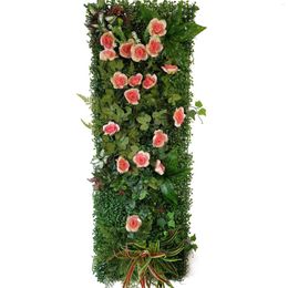 Decorative Flowers 40x120 Artificial Plant Wall Plastic Lawn DIY Outdoor Home Garden Mall Decoration Wedding Background Fake Green Gras