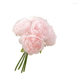 Decorative Flowers Artificial Silk Peony Bundle For Home Decoration Office Decor Outdoor Hanging