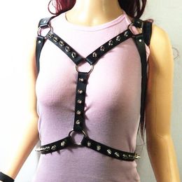 Belts Leather Harness Sexy Erotico Punk Goth Body Bondage Pu Male Shoulder Strap Costume Women's Belt