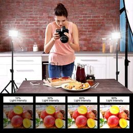 Selfie Lights LED Dimmable Panel Lighting Photo Studio Live Photography Fill Light 5600K Video Photography Light for Shooting Live Streams x0724