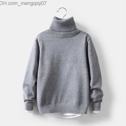 Pullover Pullover Baby Girl Winter Clothes Solid Kids Knitted Sweater Soft Clothing for Girls Turtleneck Childrens from 2 to10 Years Old 220909 Z230724