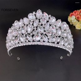 Hair Clips Bling Rhinestone Tiaras And Crowns For Women Girls Bridal Wedding Jewelry Accessories Handmade Headbands Hairbands