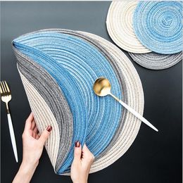 Table Mats 2023 Home Mat Design Ramie Insulation Pad Round Placemats Linen Kitchen Accessories Decoration