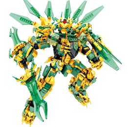 Blocks 1618pcs Warrior Mechanical Titans Mechas Battle Robot Dragons Season 14 Building Classic Model Sets Bricks Kids Kits 230724
