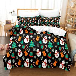 Bedding Sets Snowman Set For Bedroom Soft Bedspreads Bed Home Comefortable Duvet Cover Quilt And Pillowcase