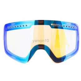 Ski Goggles Skiing Goggles Replace Glasses Magnetic High-definition Anti-fog Winter Snowmobile Goggles UV400 Skating Ski Glasses Only Lens HKD230725