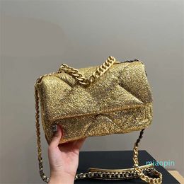 2023- Bag Women chian blingbling designer shoulder bags luxueys crossbody evening bags Handbag Leather Crossbody Female crossbody