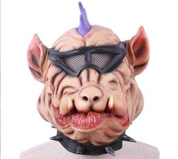 Halloween Scary Mask Fancy Dress Party Horror Pig Head Mask Animal Cosplay Costume The Latex Masks
