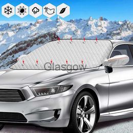 Car Sunshade Magnetic Windshield Thicken Car Cover Winter Windscreen Protector for Ice Snow UV Frost Side Mirror Auto Exterior Accessories x0725