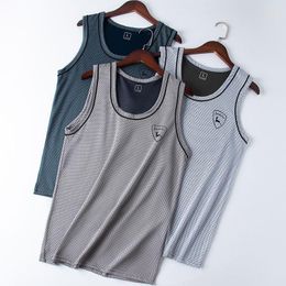 Men's Tank Tops Underwear Sleeveless Undershirts Vest Top Solid Bodybuilding T-shirt Muscle Sport Mens O-neck