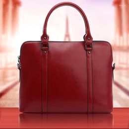 Briefcases Genuine Leather Travel Bag Men's Executive Briefcase In Legitimate Laptop Bags For Men Suitcase Designer Luxury