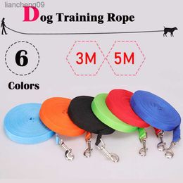 3M 5M Small Medium Large Dog Leash Pet Cat Ourdoor Walking Training Long Lead Rope 3 5 Metre Black Puppy Lines Traction Supplies L230620