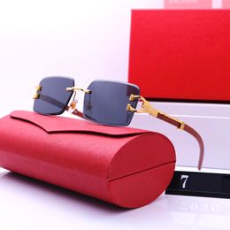 Luxurys Designer Sunglasses Animal Decoration Sunglasses For Women Frameless Sunglasses Gold Frame men Vintage Style Attitude Sunglasses Protection designer