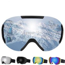 Ski Goggles Anti-radiation Ski Glasses Anti-fog Stable Ski Supplies Eye Protection Double Layer Ski Goggles Large Spherical Glasses HKD230725