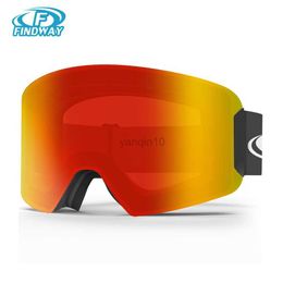 Ski Goggles Findway Adults Ski Goggles Anti-Fog Cylindrical Anti-Fog Snow Goggles UV Protection outdoor Ski Goggles HKD230725