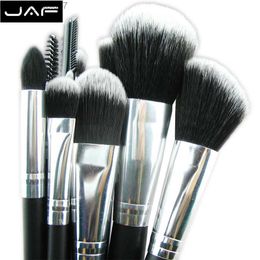 Makeup Brushes JAF Fashion 10 Piece Cosmetic Makeup brush Set Professional Soft Taklon Fibre Makeup brush Kit J10NNS Z230725