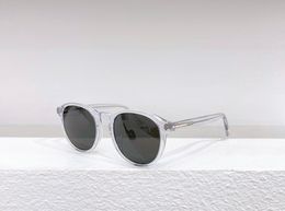 834 Crystal Grey Round Sunglasses for Men Women Sunnies gafas de sol Designers Sunglasses Shades Occhiali da sole UV400 Eyewear