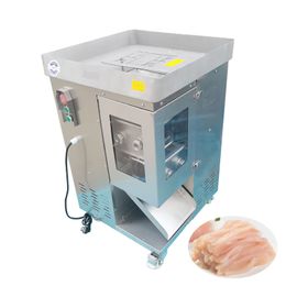 Electric Meat Slicer Stainless Steel Commercial Meat Strip Cutting Machine Fresh Meat Shreds