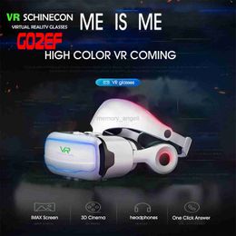 Smart Glasses Virtual Reality 3D VR Headset Smart Glasses Helmet for Mobile Cell Phone Smartphone4.6- 6 nche Lenses Binoculars with Controller HKD230725