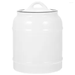 Storage Bottles Sealed Containers Food Tea Caddy Sugar Kitchen Jar White Ceramics Cereal Jars Coffee Canisters