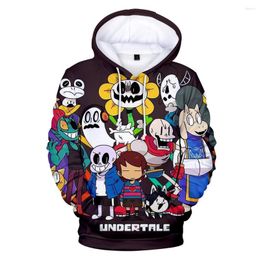 Men's Hoodies Game Undertale Sans 3D Boys Girls Streetwear Fashion Print Sweatshirts Oversized Hoodie Sweethearts Clothes Top
