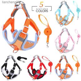 Adjustable Dog Harness No Pull Cute Cat Soft Walking Leash Set Pet Dogs Harnesses Vest Chihuahua Beagle For Small Medium Dogs L230620