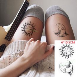 Waterproof Temporary Tattoo Sticker ins Sun moon cute Body Art flash tatoo fake tatto for Women Men