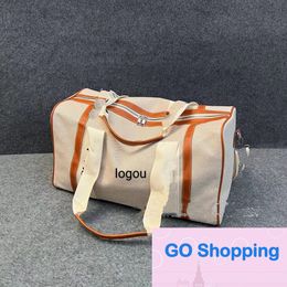 Classic Travel Bags Canvas Handbags Large Capacity Holdall Carry On Luggages Duffel Bags Luxury Unisex Luggage Letter Handbag