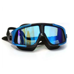 Goggles New Fashion Large Frame Swimming Goggles for Women Man HD Antifog Glasses Adult Manufacturer Direct Wholesale HKD230725