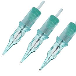 Tattoo Needles 20pcs/Box Premium Quality Green VIPER PMU Tattoo Cartridge Needle Super Sharp Durable Consistent Tattoo Permanent Makeup 230725